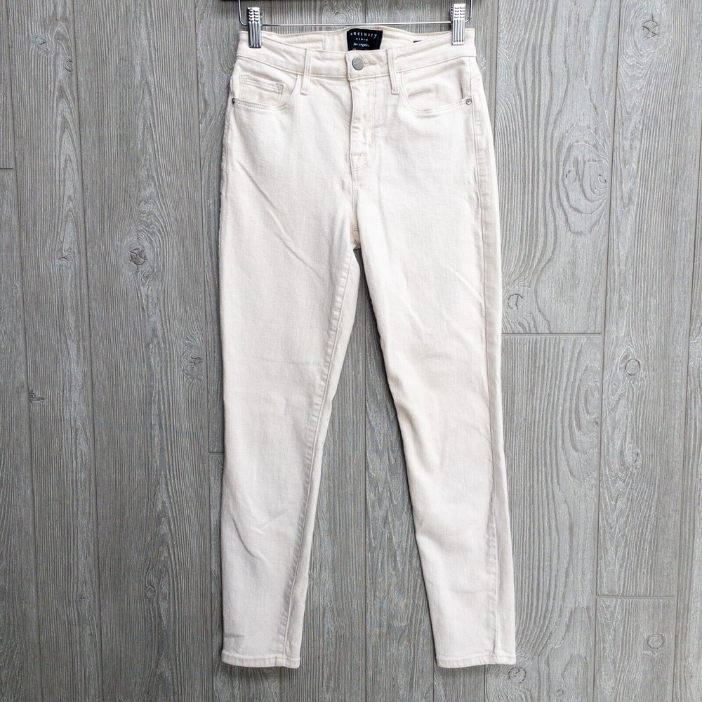 Sanctuary Denim Jeans‎ Women 26 Ivory Social Ankle Skinny Standard Rise Nautical